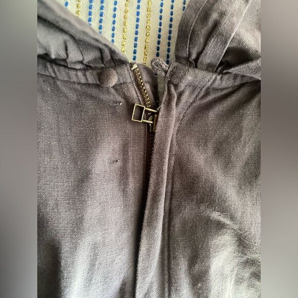 Maria Stanley Anthropologie Cascada Cropped Jumpsuit XS Grey - Picture 8 of 11